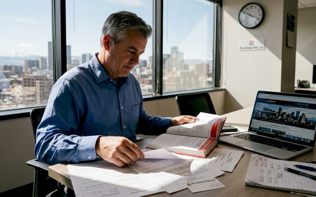 Property manager reviews fire alarm compliance