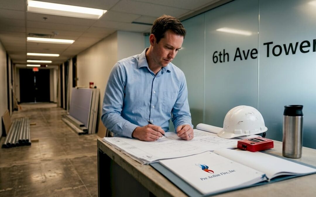 Denver fire engineer reviewing building plans