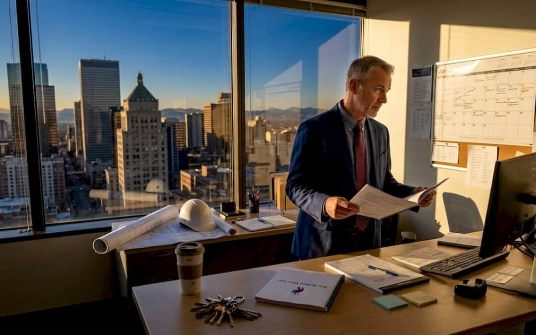 Denver building manager reviews fire prevention plan