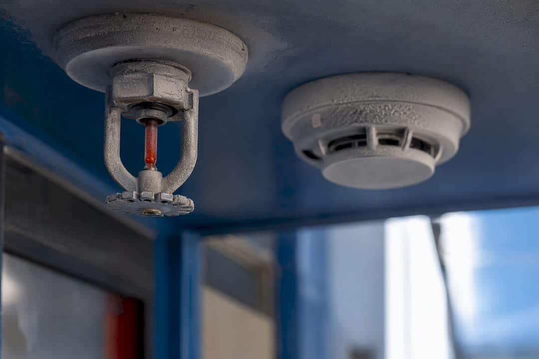 Paint overspray coating booth fire detector